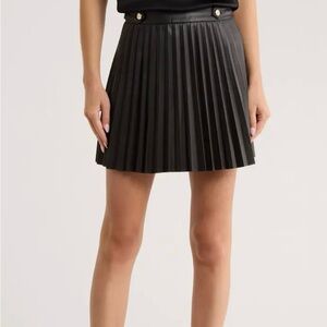 Jason Wu Black Mini Pleated Skirt
